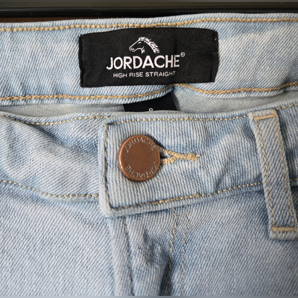 Jordache High Rise Straight Jeans - Picture 3 of 5